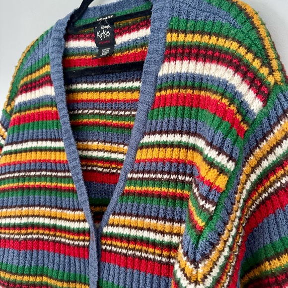Jacque & Koko Vintage Striped Wool Cardigan - Picture 3 of 8